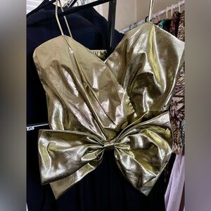 Gold Lame Party Jumper